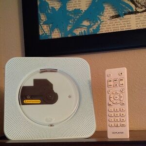 Mint/Light Teal Bluetooth CD Player